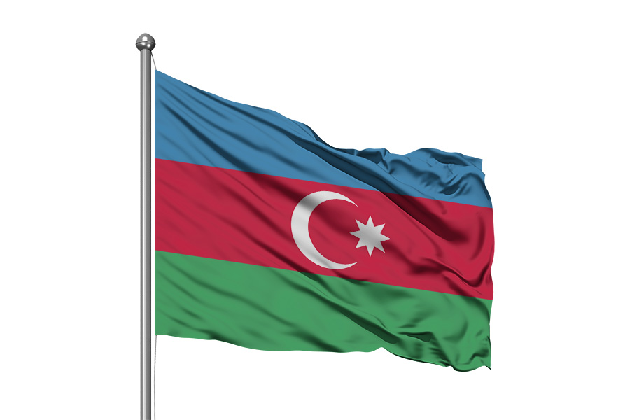 ULKE-583 Azerbaycan Bayrağı